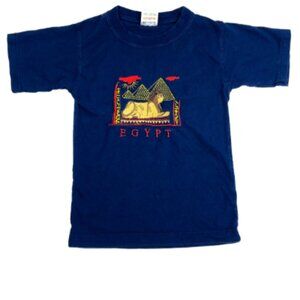 Boys Navy Blue Embroidery Tee Size: 2